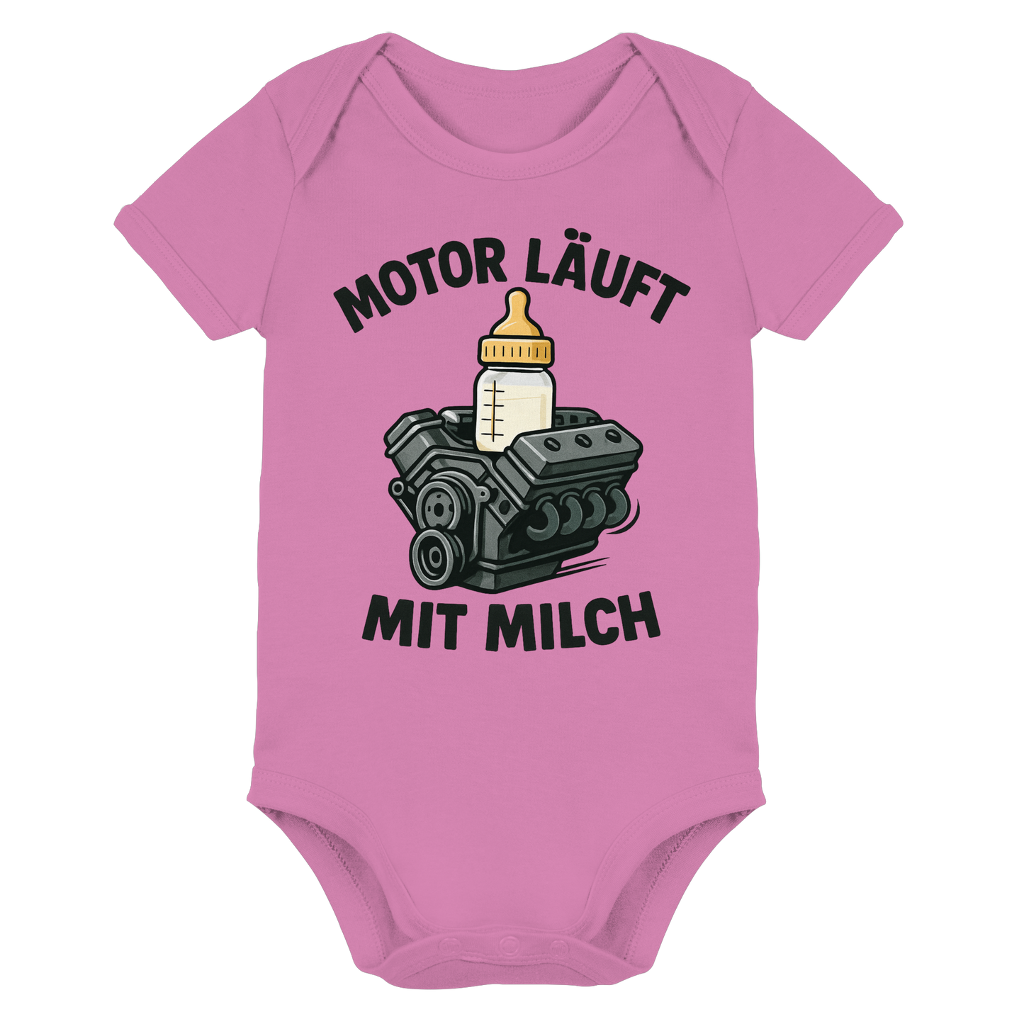 Motor läuft mit Milch / Baby Bodysuit
