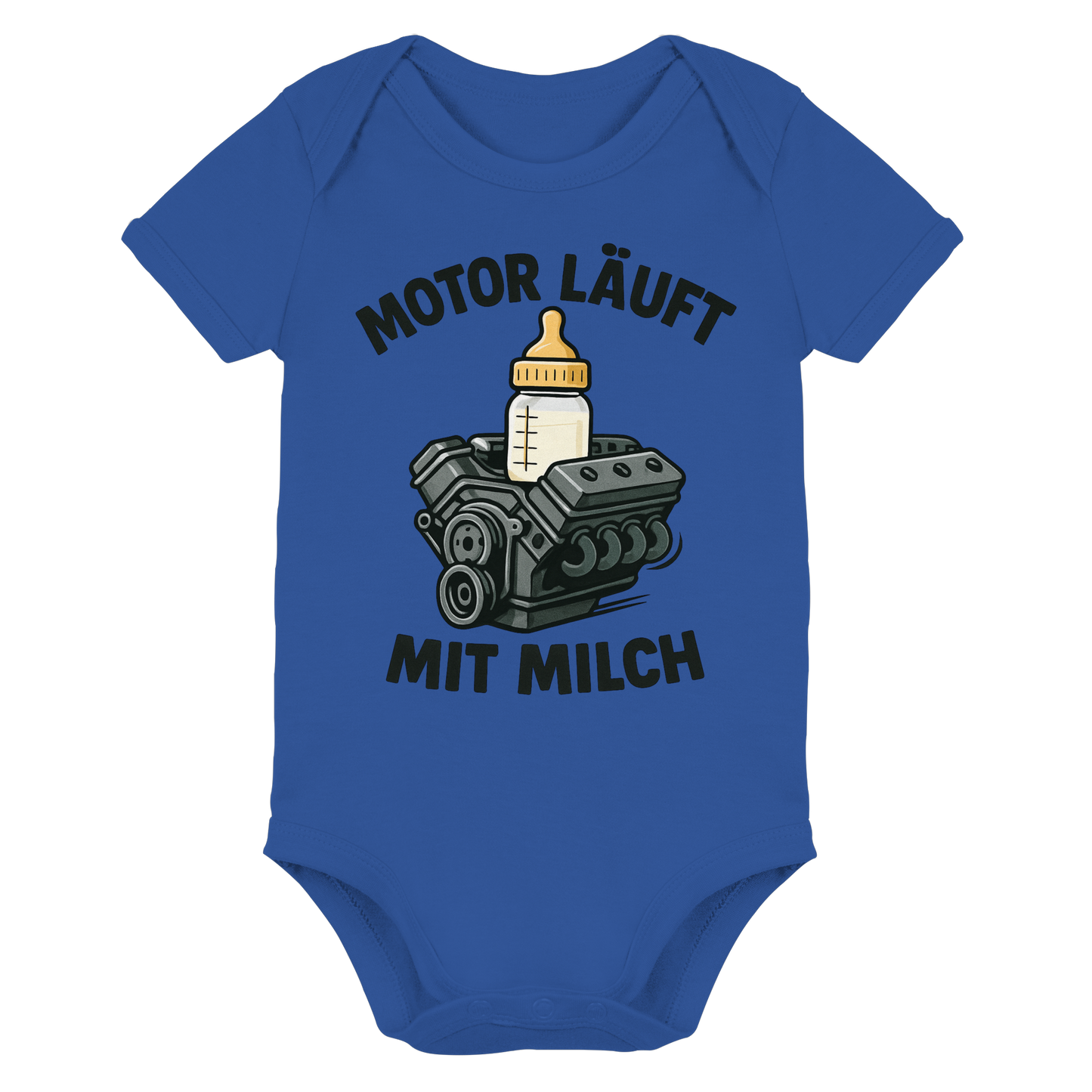 Motor läuft mit Milch / Baby Bodysuit