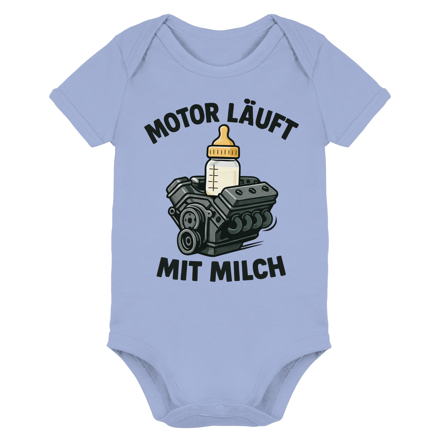 Motor läuft mit Milch / Baby Bodysuit