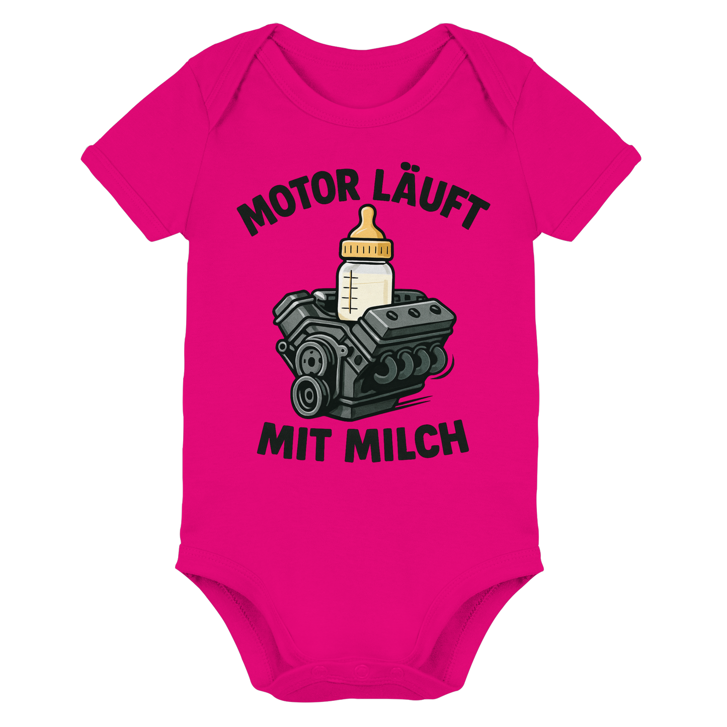 Motor läuft mit Milch / Baby Bodysuit