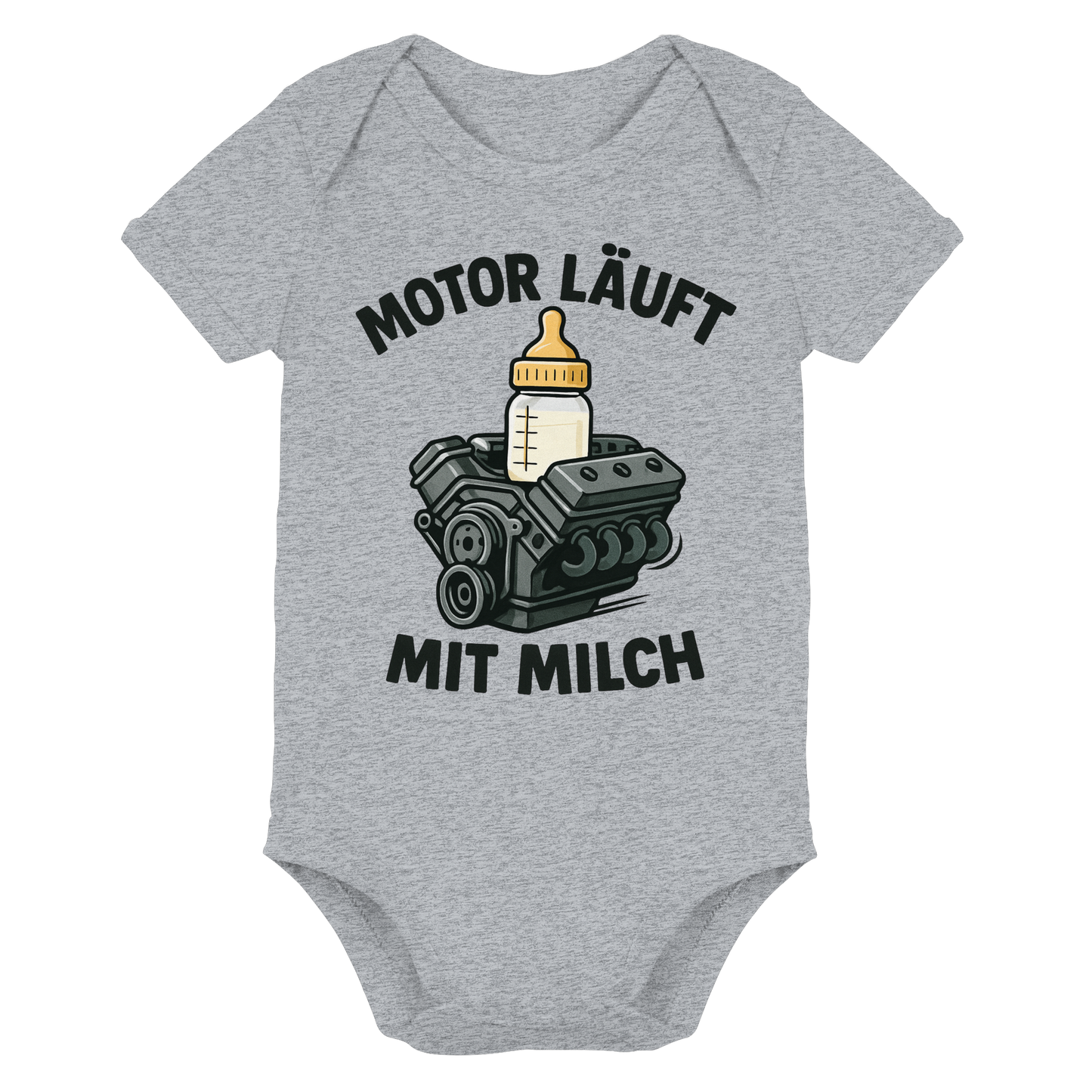 Motor läuft mit Milch / Baby Bodysuit