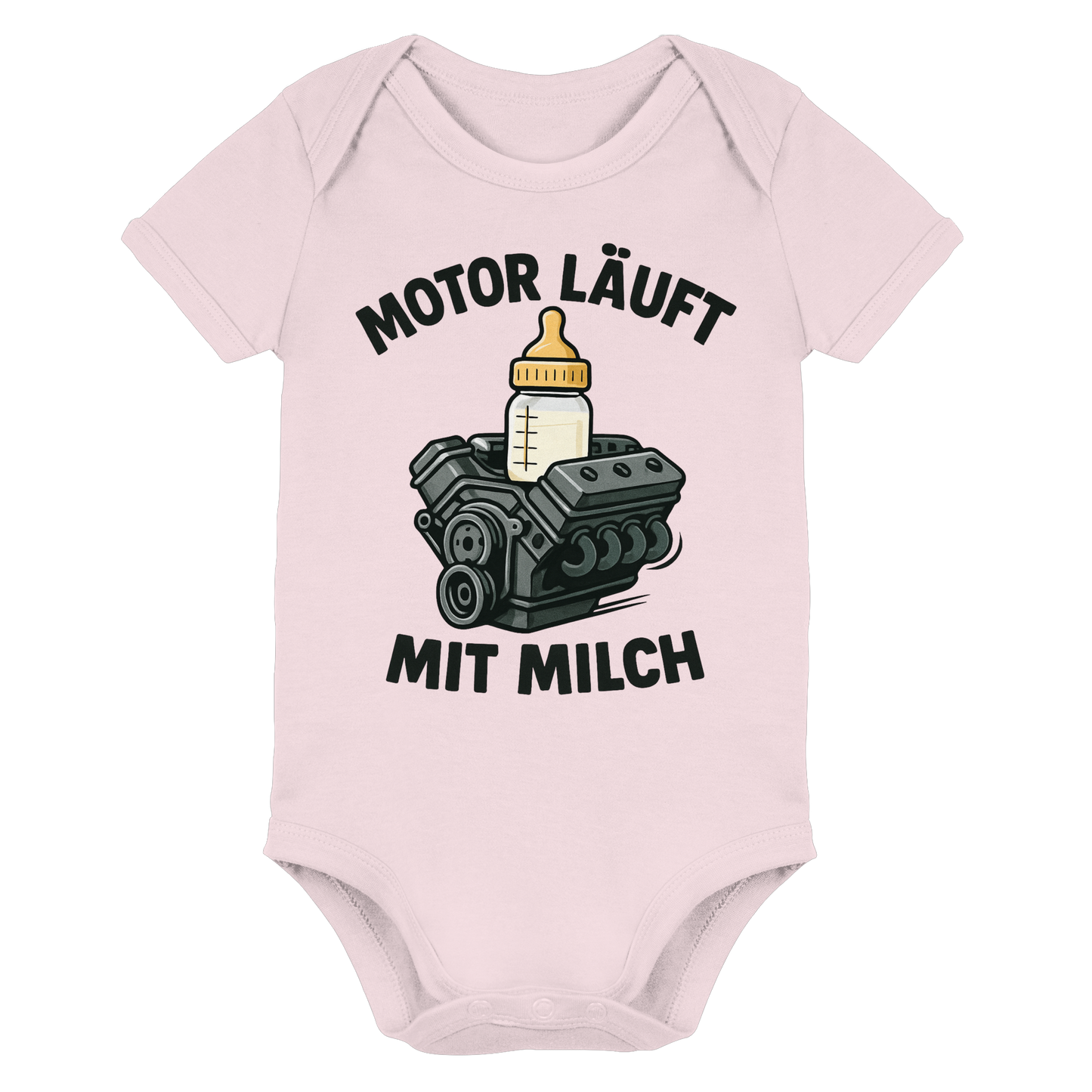 Motor läuft mit Milch / Baby Bodysuit