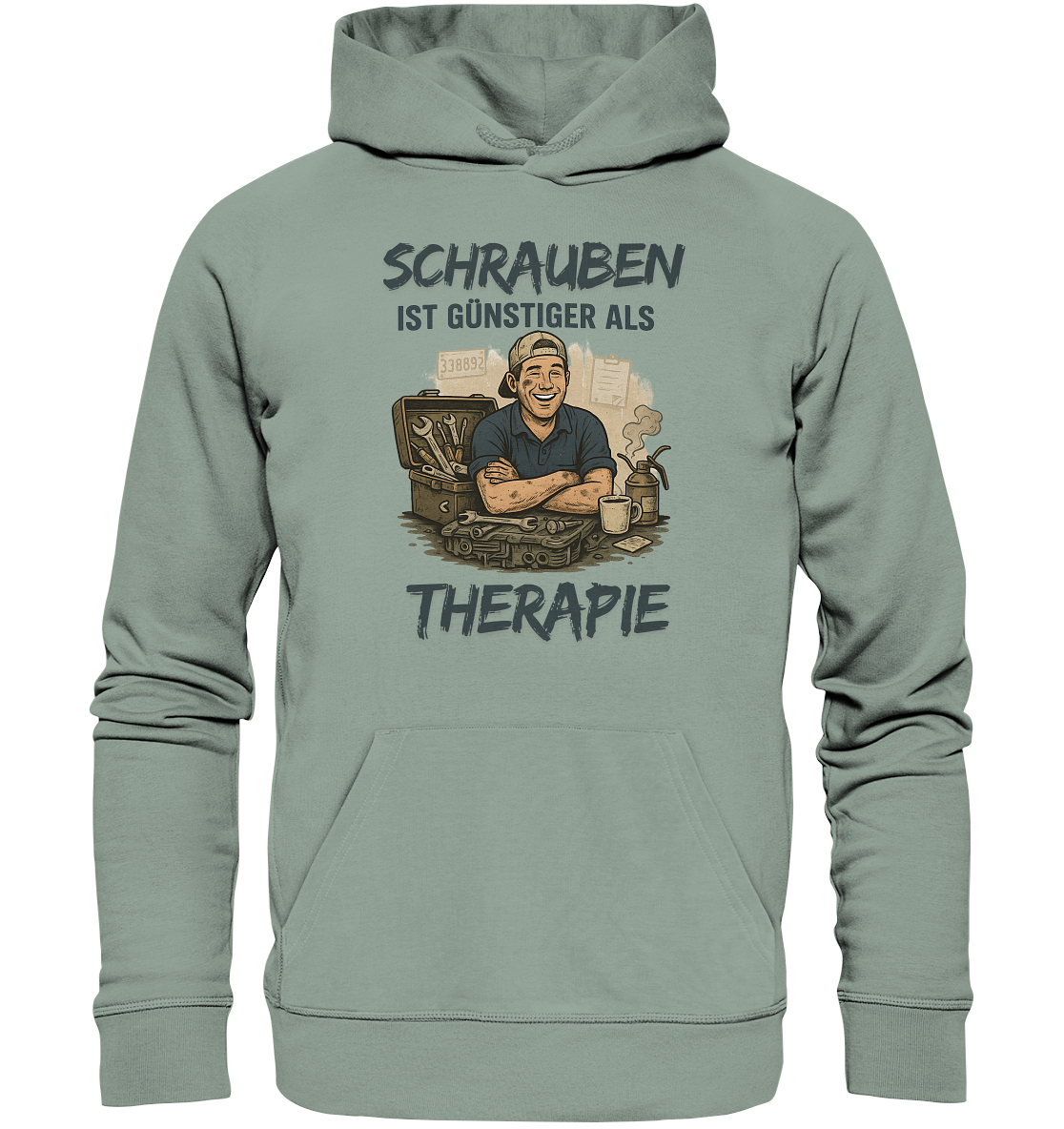 Schrauben ist günstiger als Therapie / Hoodie