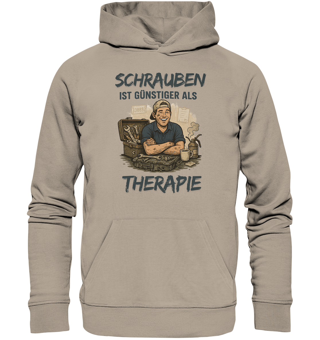 Schrauben ist günstiger als Therapie / Hoodie
