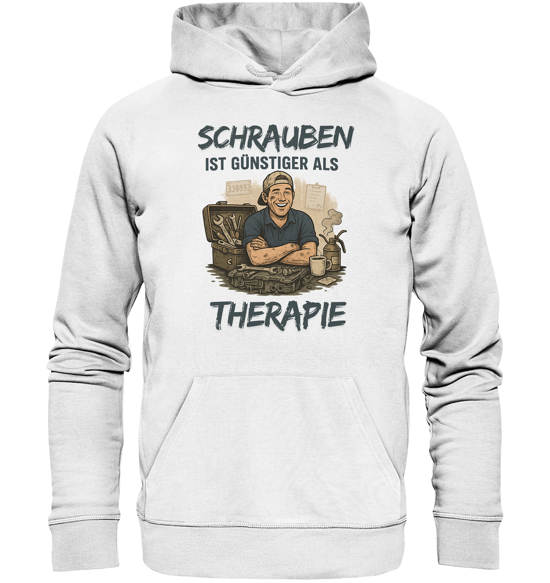 Schrauben ist günstiger als Therapie / Hoodie