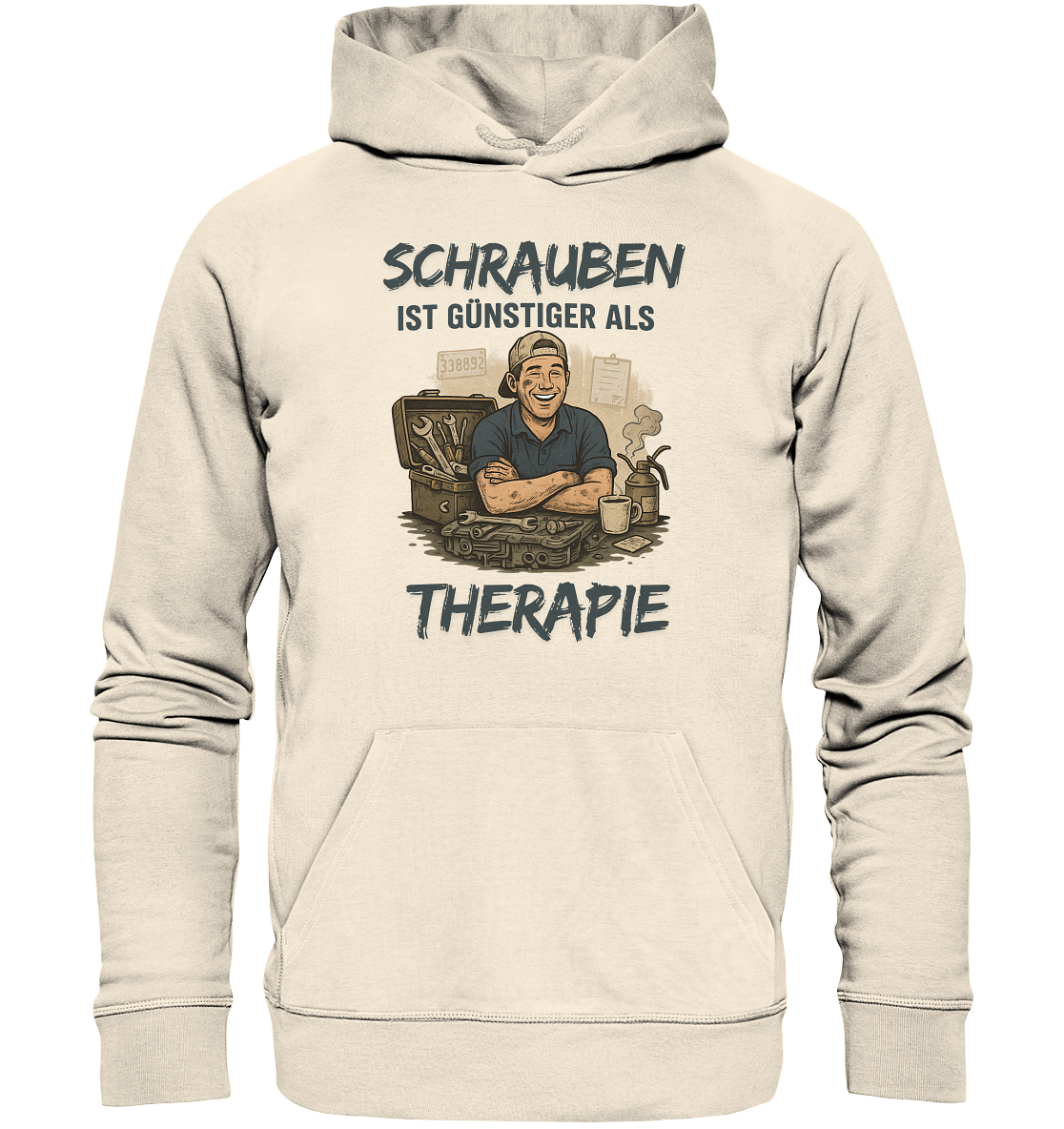 Schrauben ist günstiger als Therapie / Hoodie