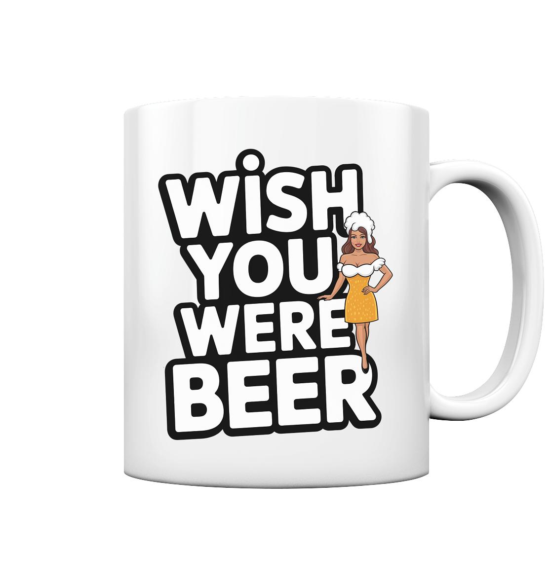 Wish you were beer - Tasse glossy