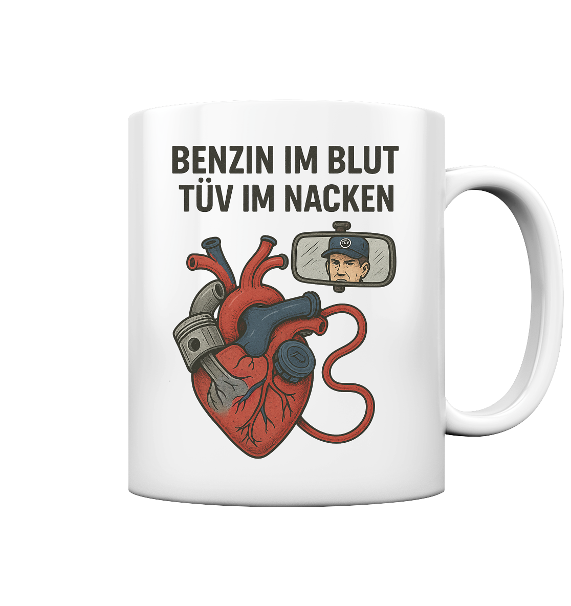 TÜV im Nacken - Tasse glossy
