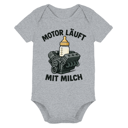 Motor läuft mit Milch / Baby Bodysuit