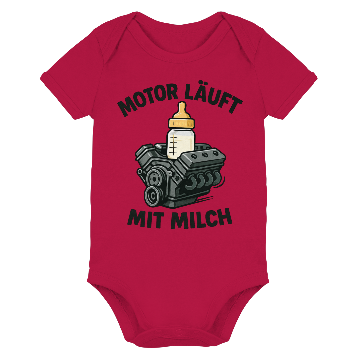 Motor läuft mit Milch / Baby Bodysuit
