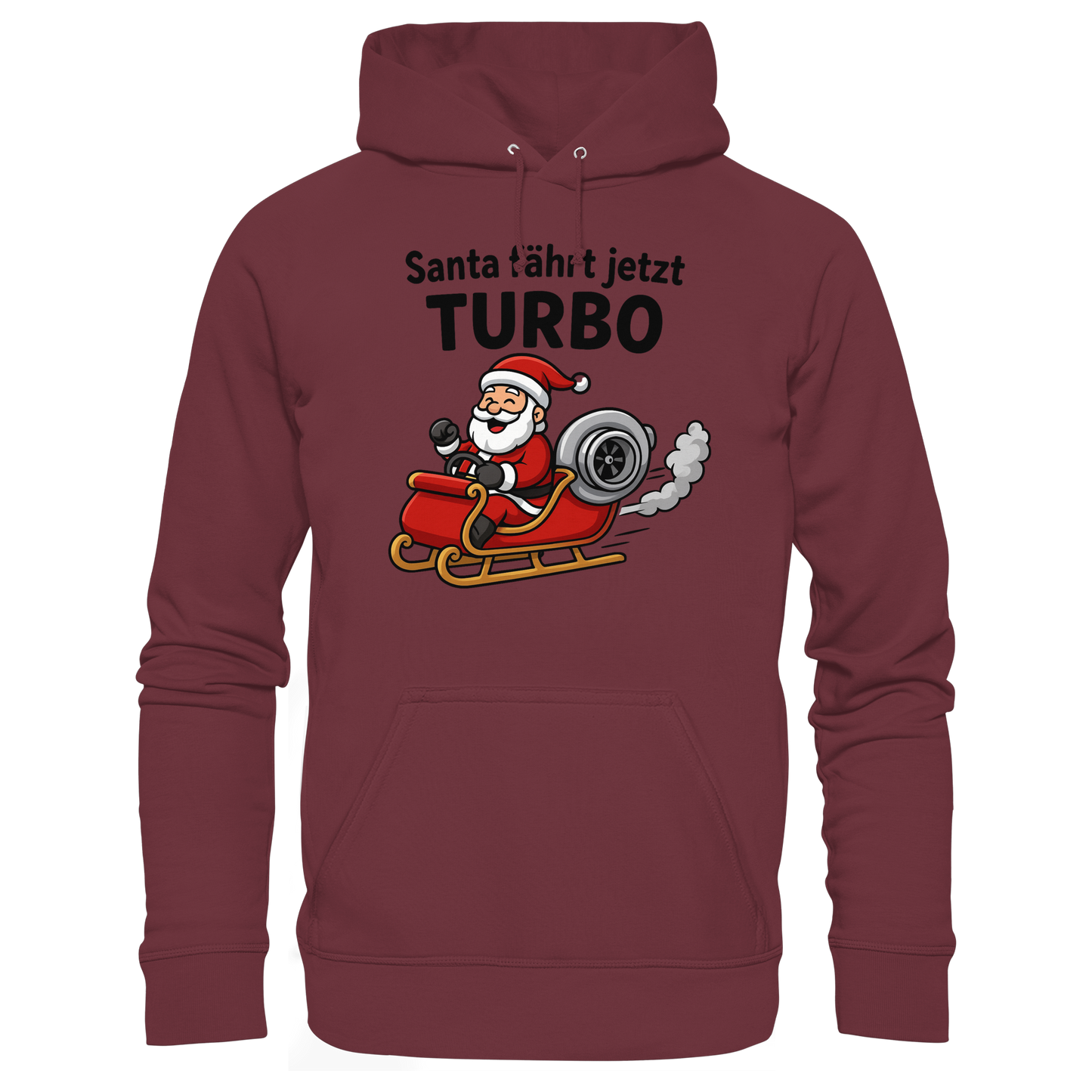 Santa fährt jetzt Turbo! / Hoodie