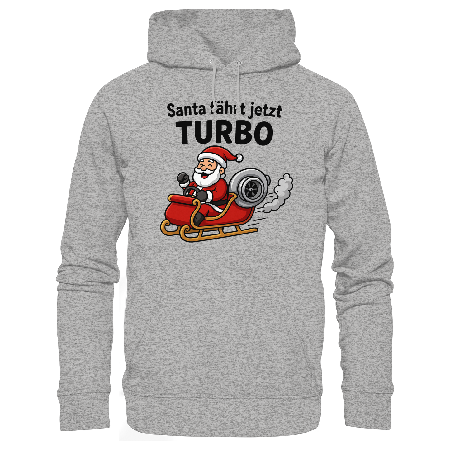 Santa fährt jetzt Turbo! / Hoodie