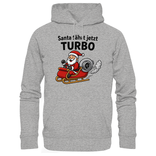 Santa fährt jetzt Turbo! / Hoodie