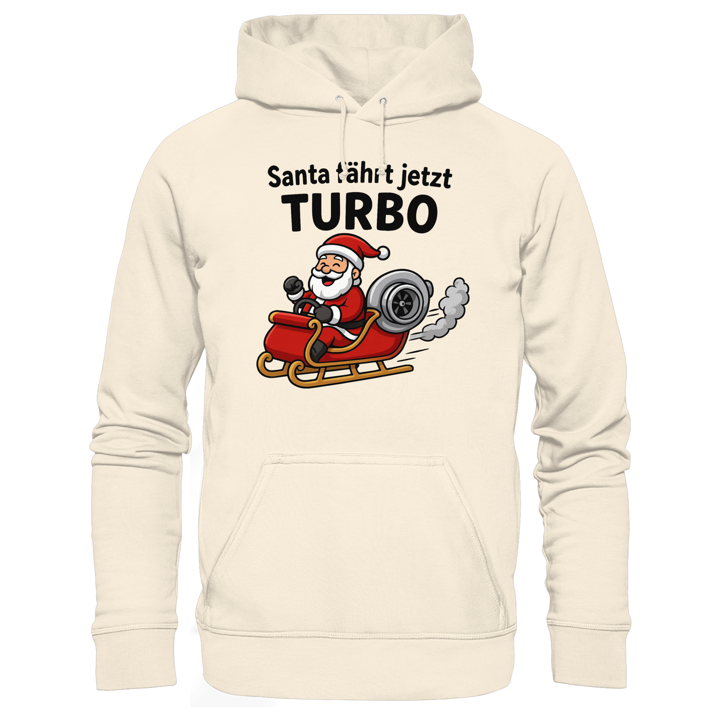 Santa fährt jetzt Turbo! / Hoodie